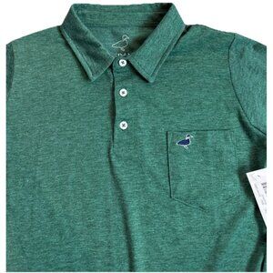PROPERLY TIED Boys Size 7 Green Pocket Polo , Soft Cotton Blend NWOT $48